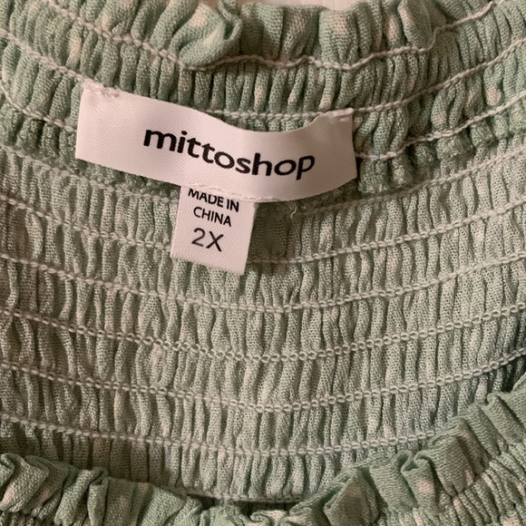 New without tags green polka dot dress - Picture 3 of 4